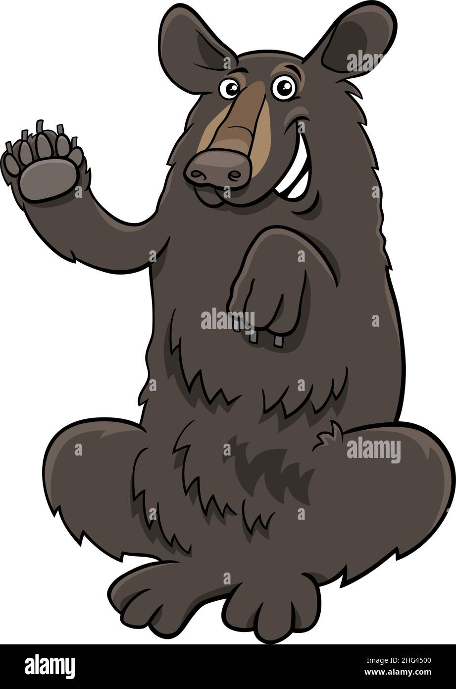 https://c8.alamy.com/comp/2HG4500/cartoon-illustration-of-american-black-bear-or-baribal-animal-character-2HG4500.jpg