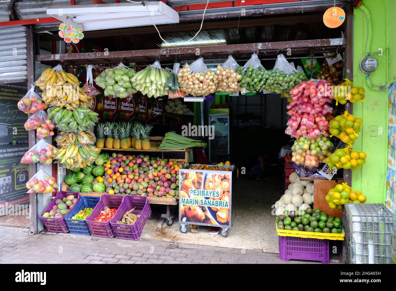 Costa Rica San Jose - Fruit store - Fruit shop Stock Photo