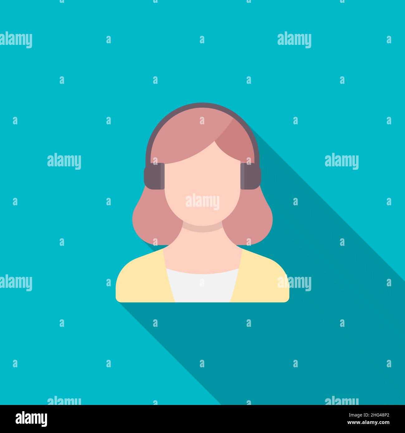 Service icon, Vector flat long shadow design. Shipping and logisticst concept. Stock Vector