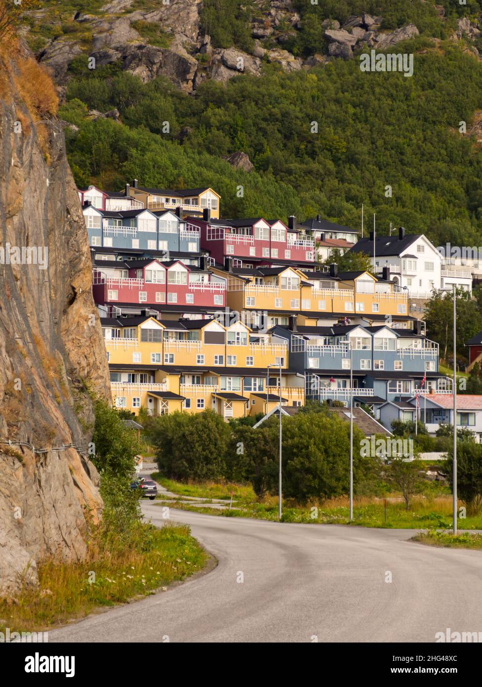 Rønvik district, Bodo, Norway August 18 2019 Characteristic
