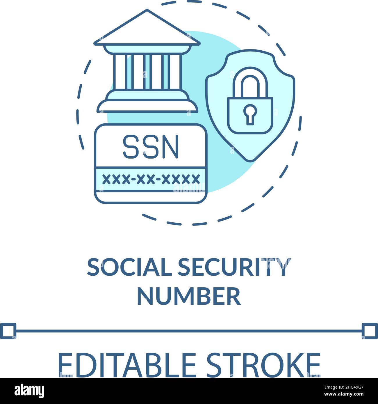 Social security number Stock Vector Images Alamy