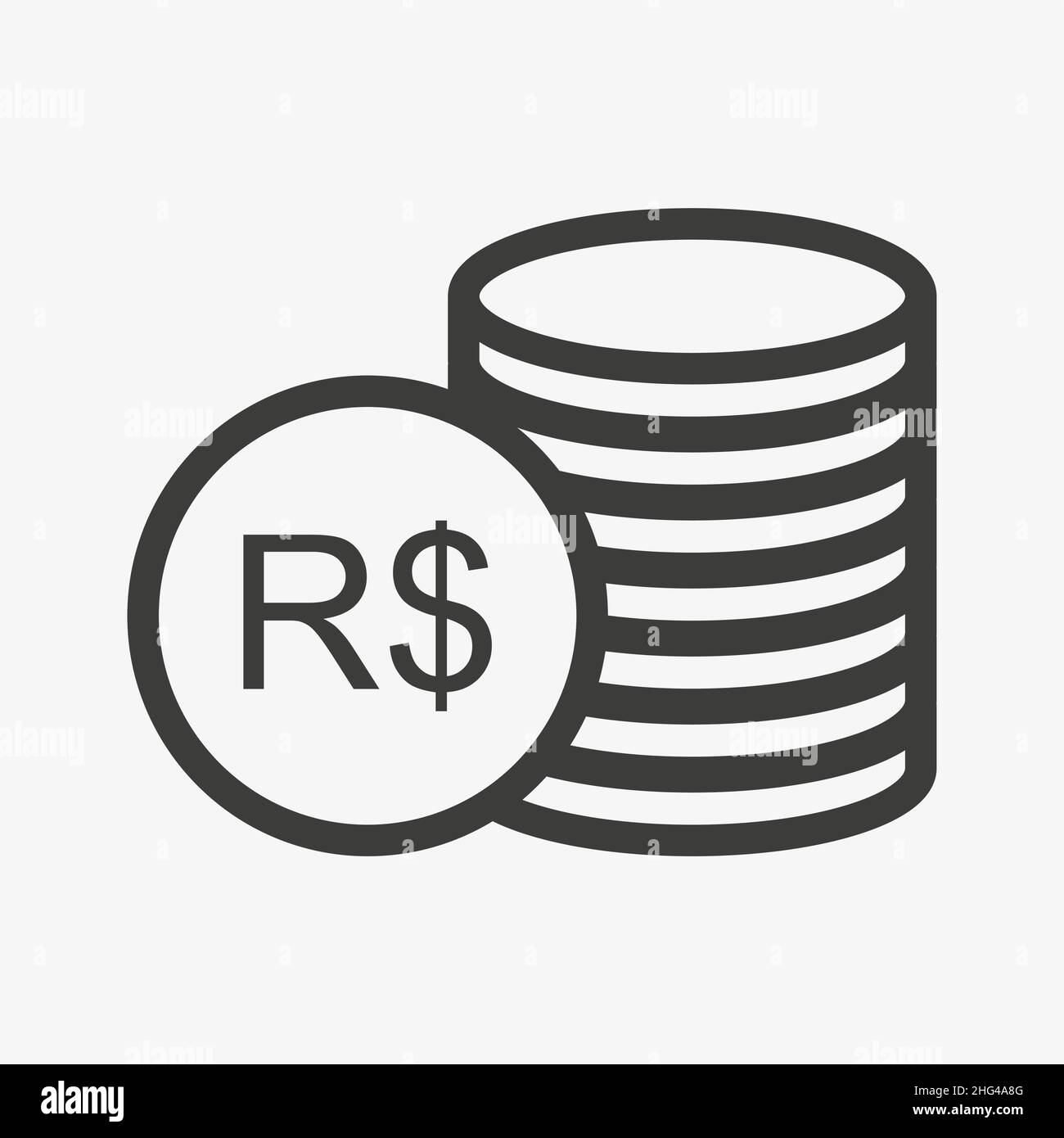 Real Vector Icon Currency Symbol Of Brazil Stock Vector Image Art 500-euro-banknot-stok-foto-blackan-1462011