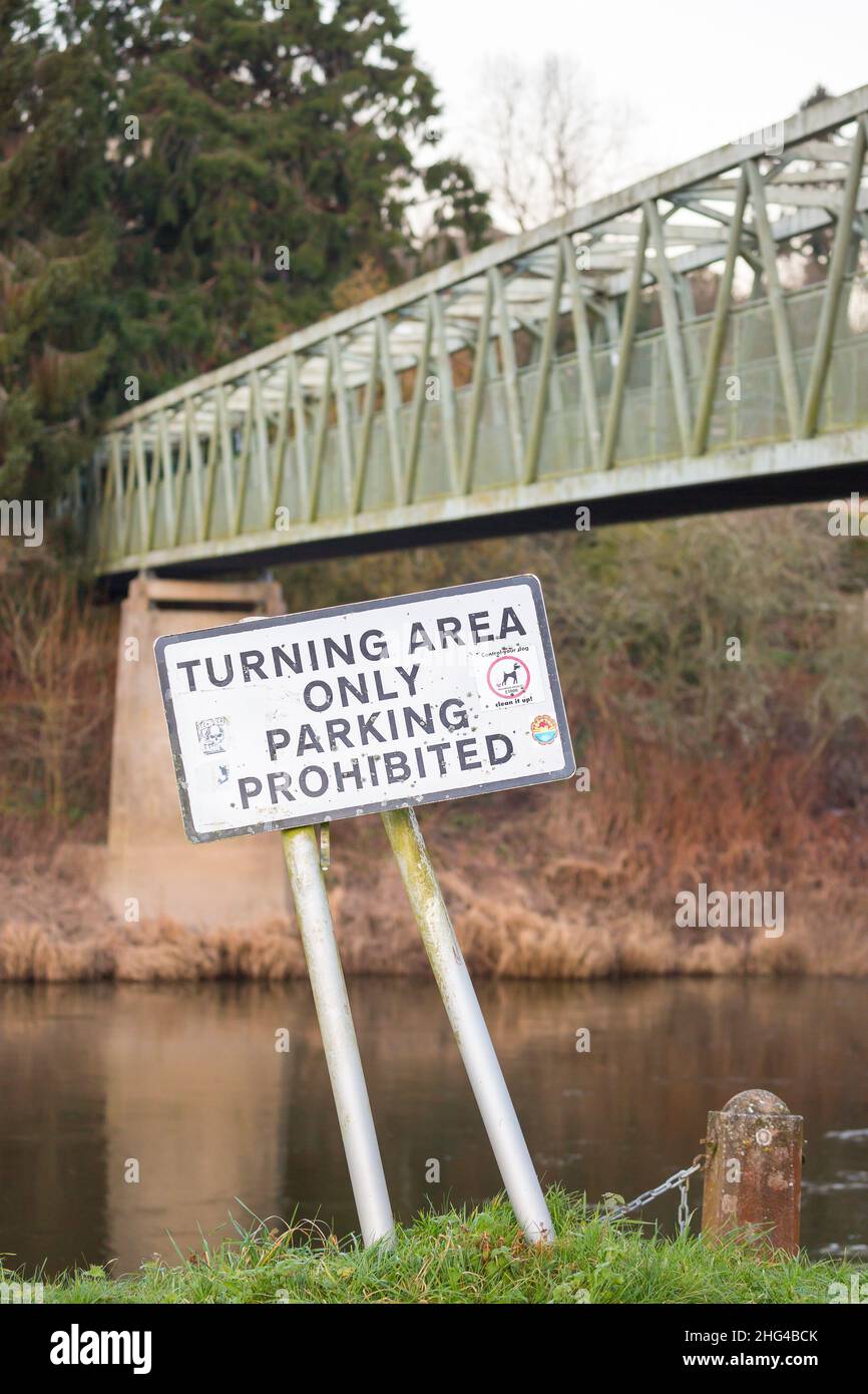 turning-area-only-parking-prohibited-stock-photo-alamy