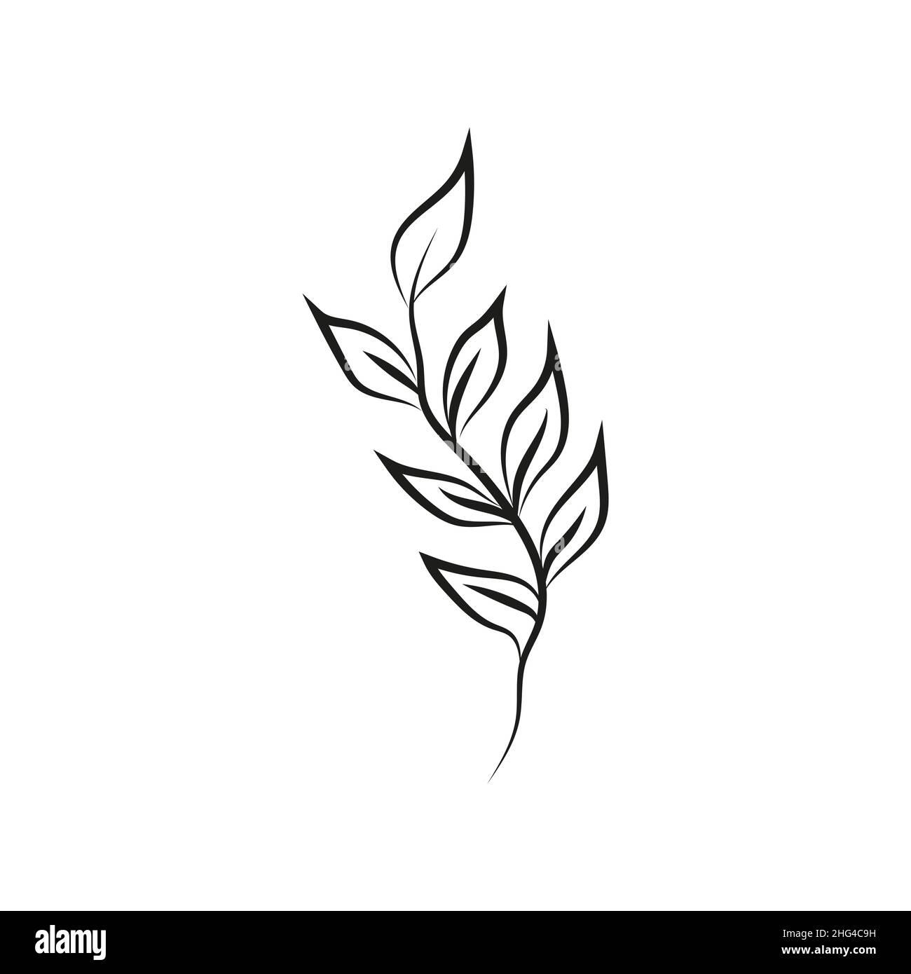 Leaf logo design, vector natural concept inspiration, leaf icon. Leaves Stock Vector