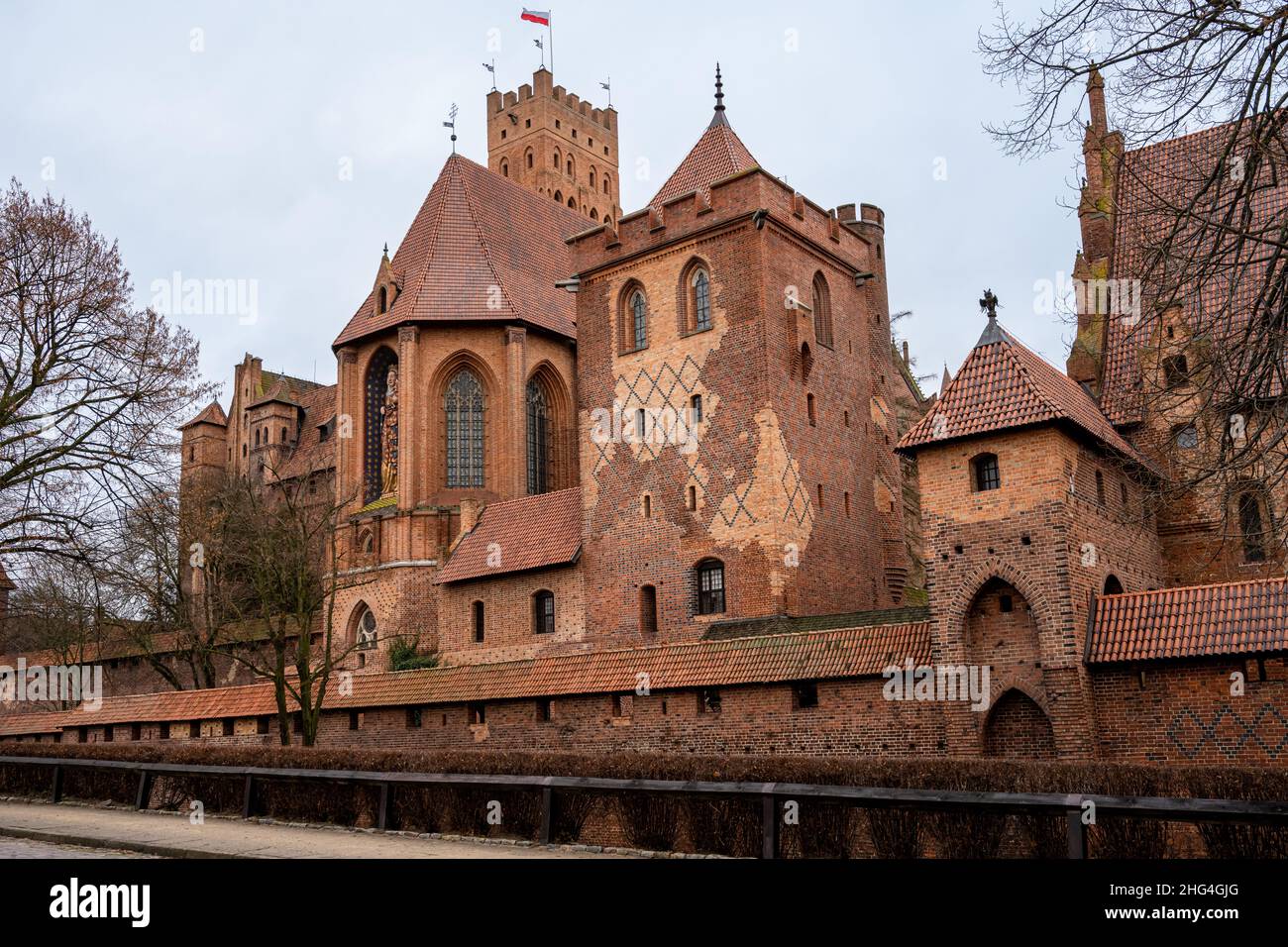 The medieval Castle of the Teutonic Order in Malbork in the Pomerania