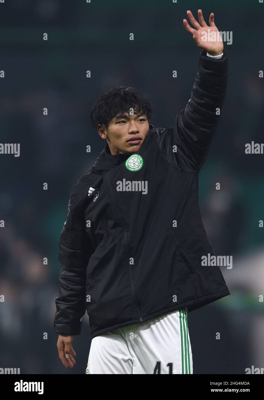 Glasgow, Scotland, 17th January 2022.  Reo Hatate of Celtic during the Scottish Premier League match at Celtic Park, Glasgow. Picture credit should read: Neil Hanna / Sportimage Stock Photo
