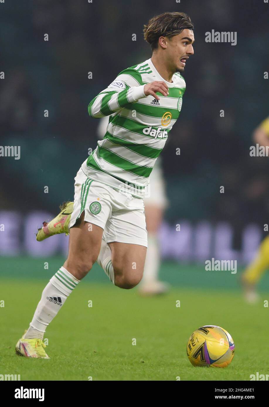 Glasgow, Scotland, 17th January 2022. Jota of Celtic during the ...