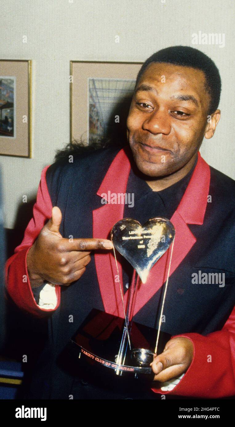 Lenny Henry British comedian Television Personality of Year 1989 Stock ...