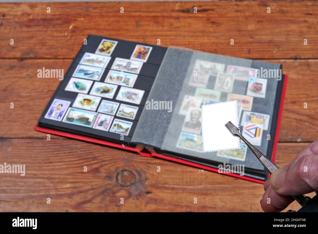 Stamps album collection hi-res stock photography and images - Alamy