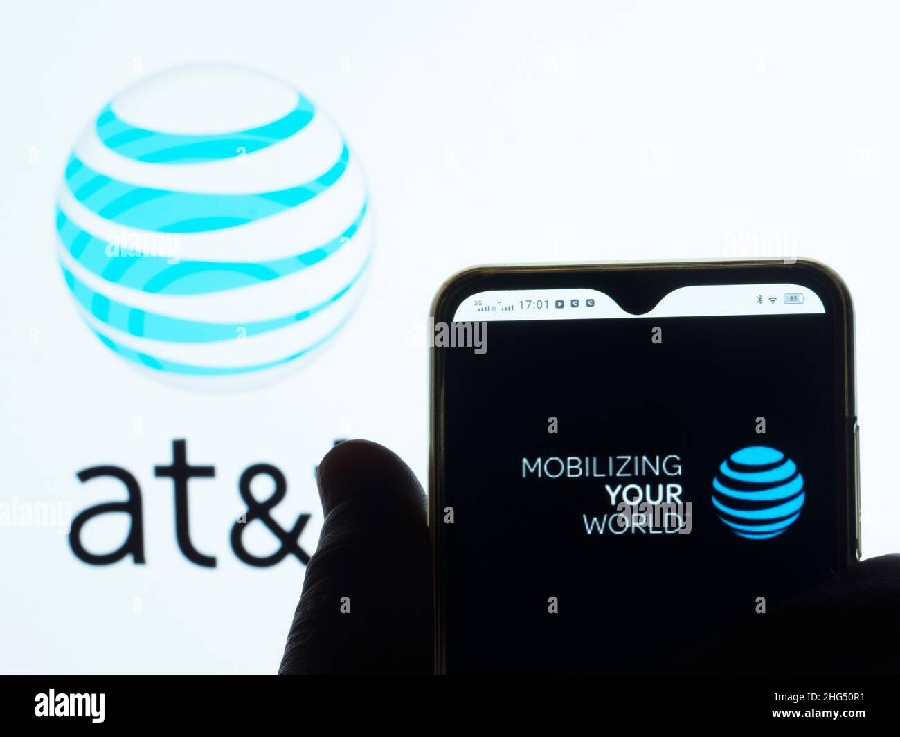 In this photo illustration, the Mobilizing Your World logo is seen ...
