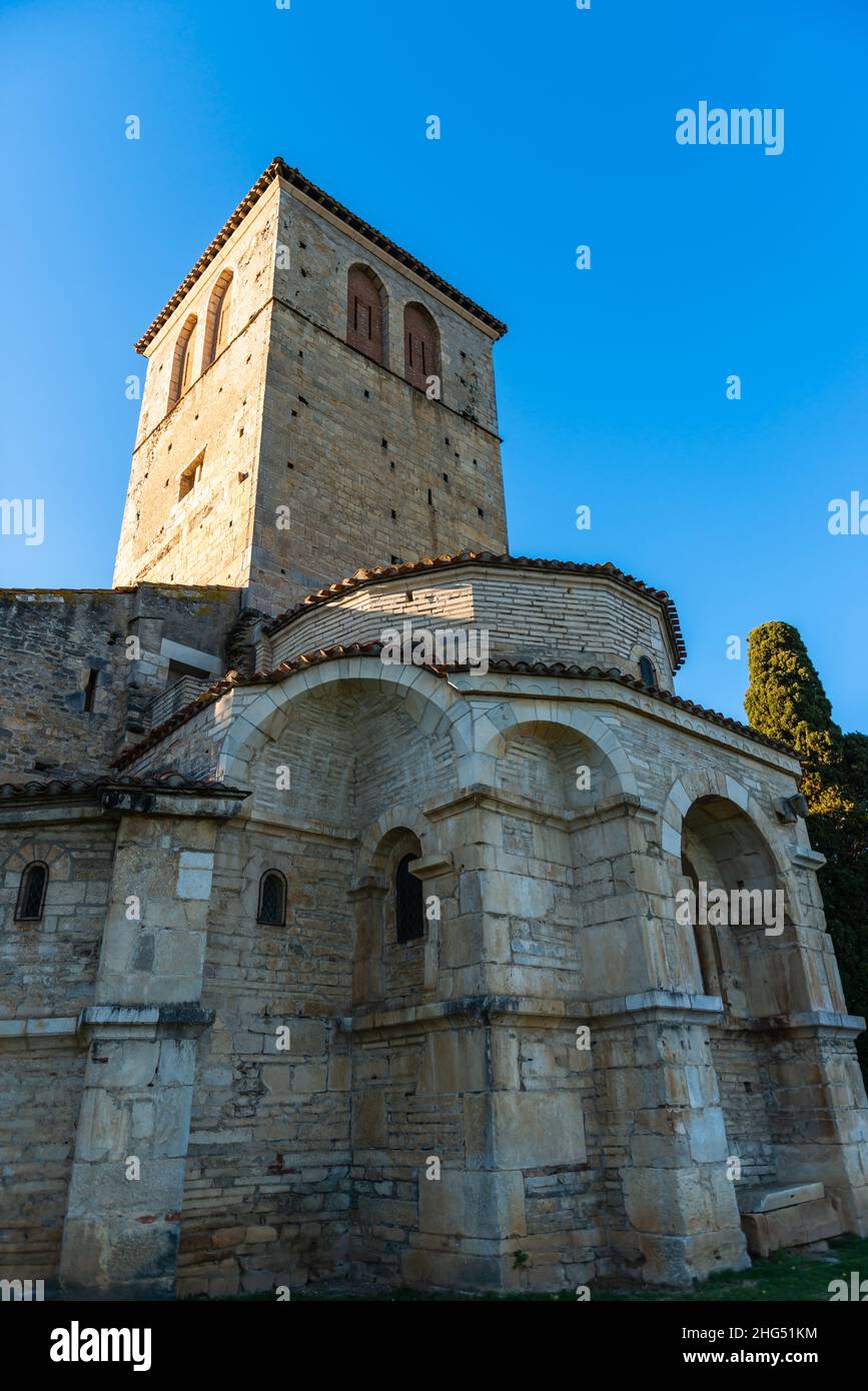 The Saint-Just de Valcabrere basilica is a Romanesque building from the ...