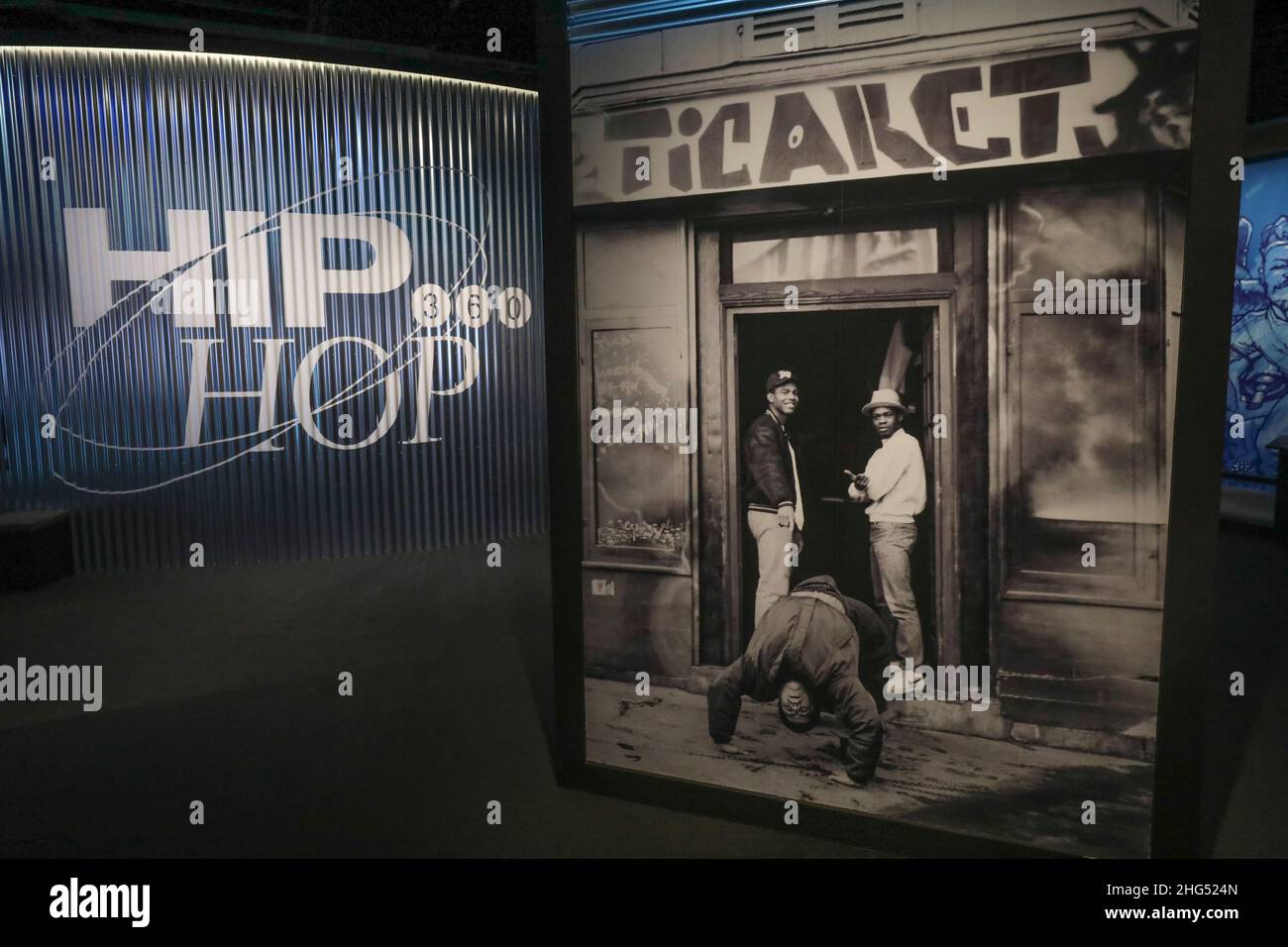 HIP-HOP 360 EXHIBITION PARIS Stock Photo