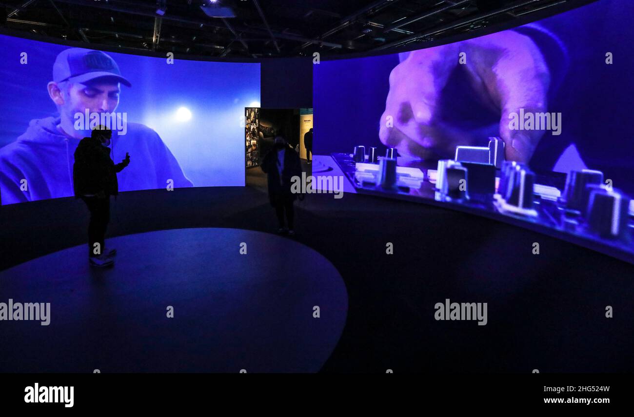 HIP-HOP 360 EXHIBITION PARIS Stock Photo