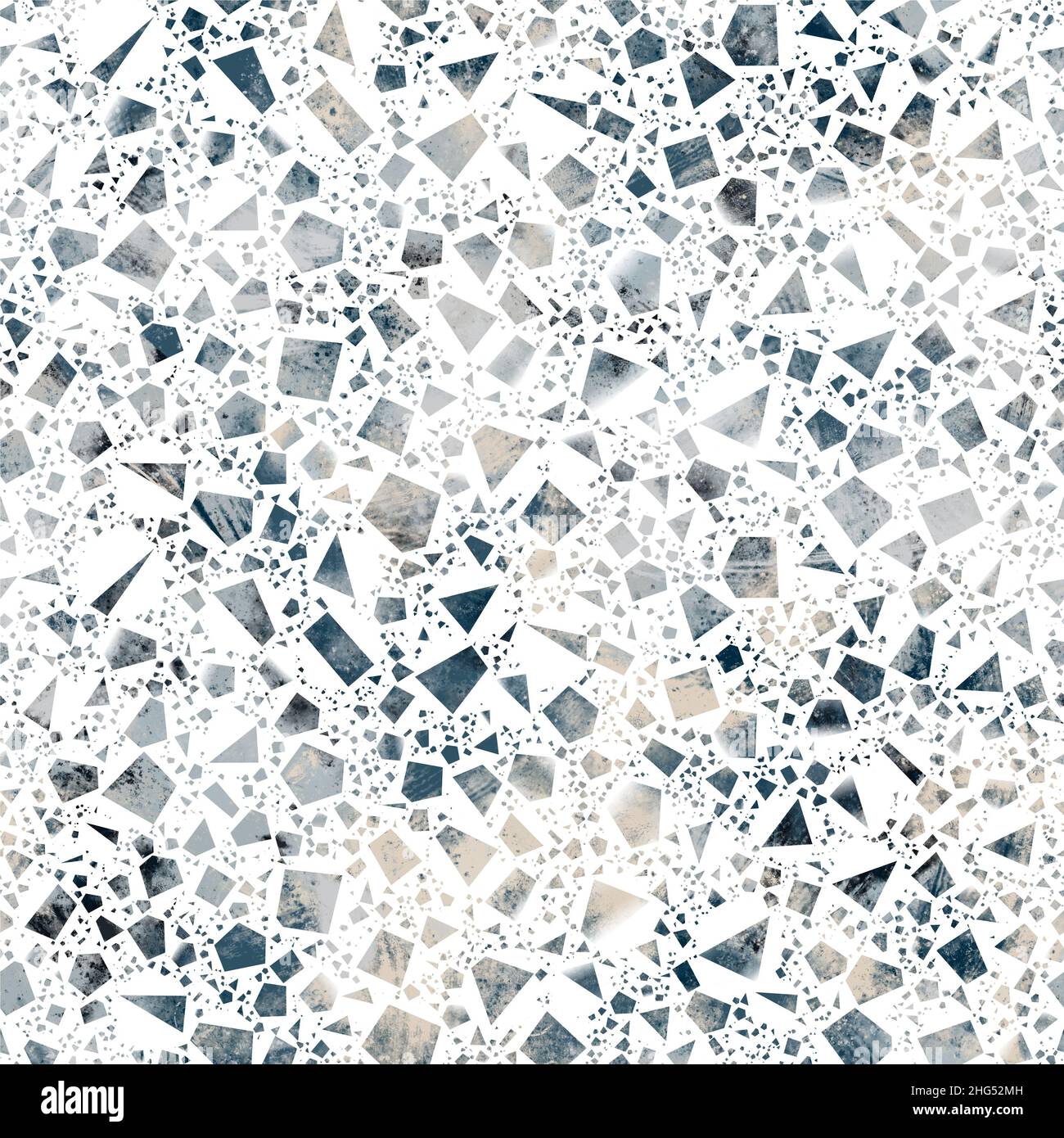 Seamless navy blue and white abstract grungy seamless surface pattern