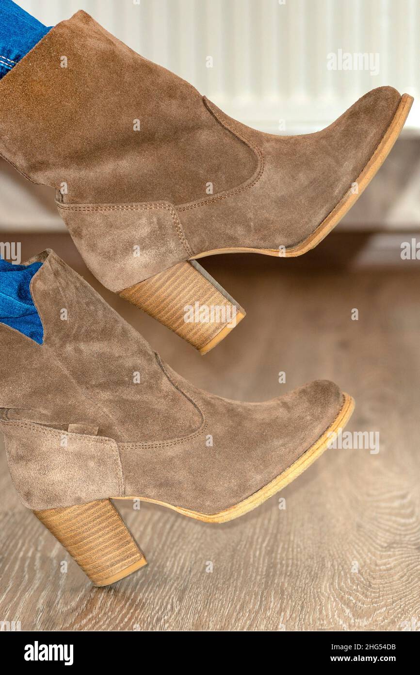 Suede boots hires stock photography and images Alamy