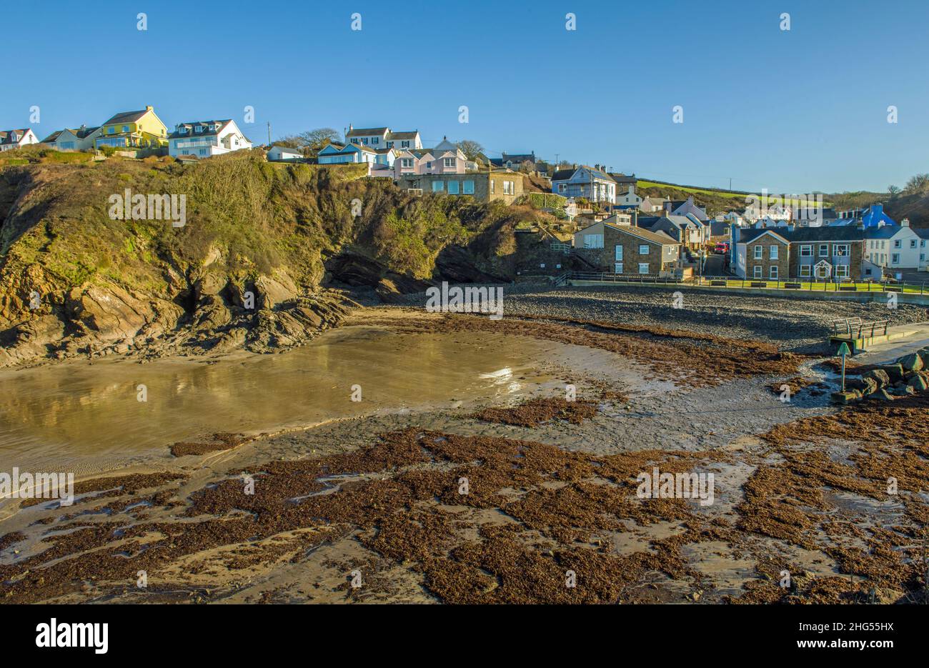 Little Haven on the Pembrokeshire Coast West Wales Stock Photo