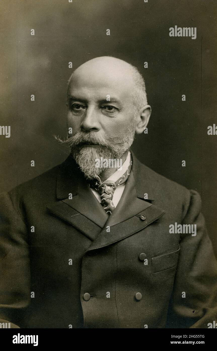 Portrait de Philippe Berger (1846-1912) Philologue et homme politique. Stock Photo