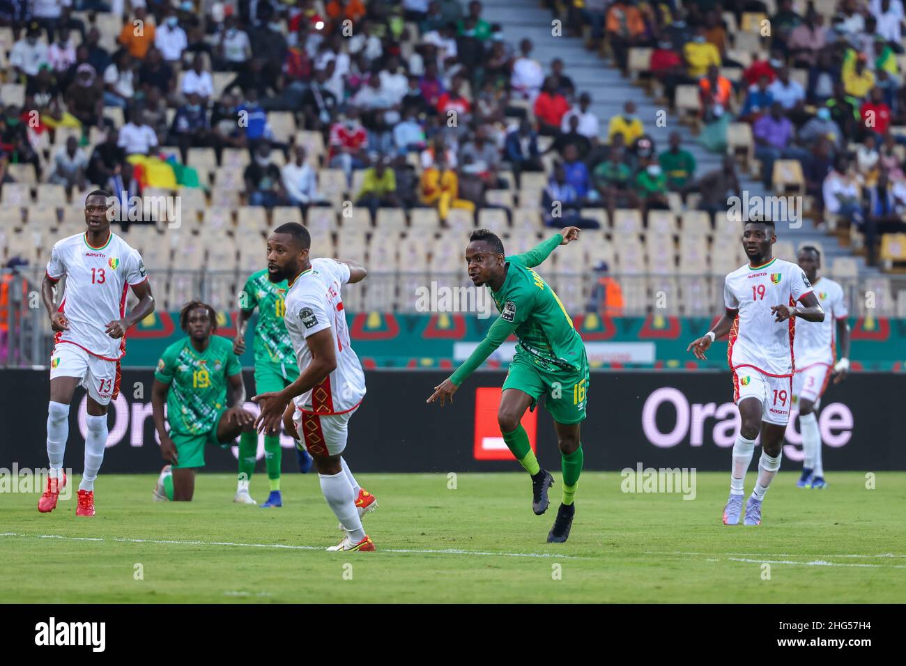 YAOUNDE, CAMEROON JANUARY 18 Kudakwashe Mahachi of Zimbabwe scoring