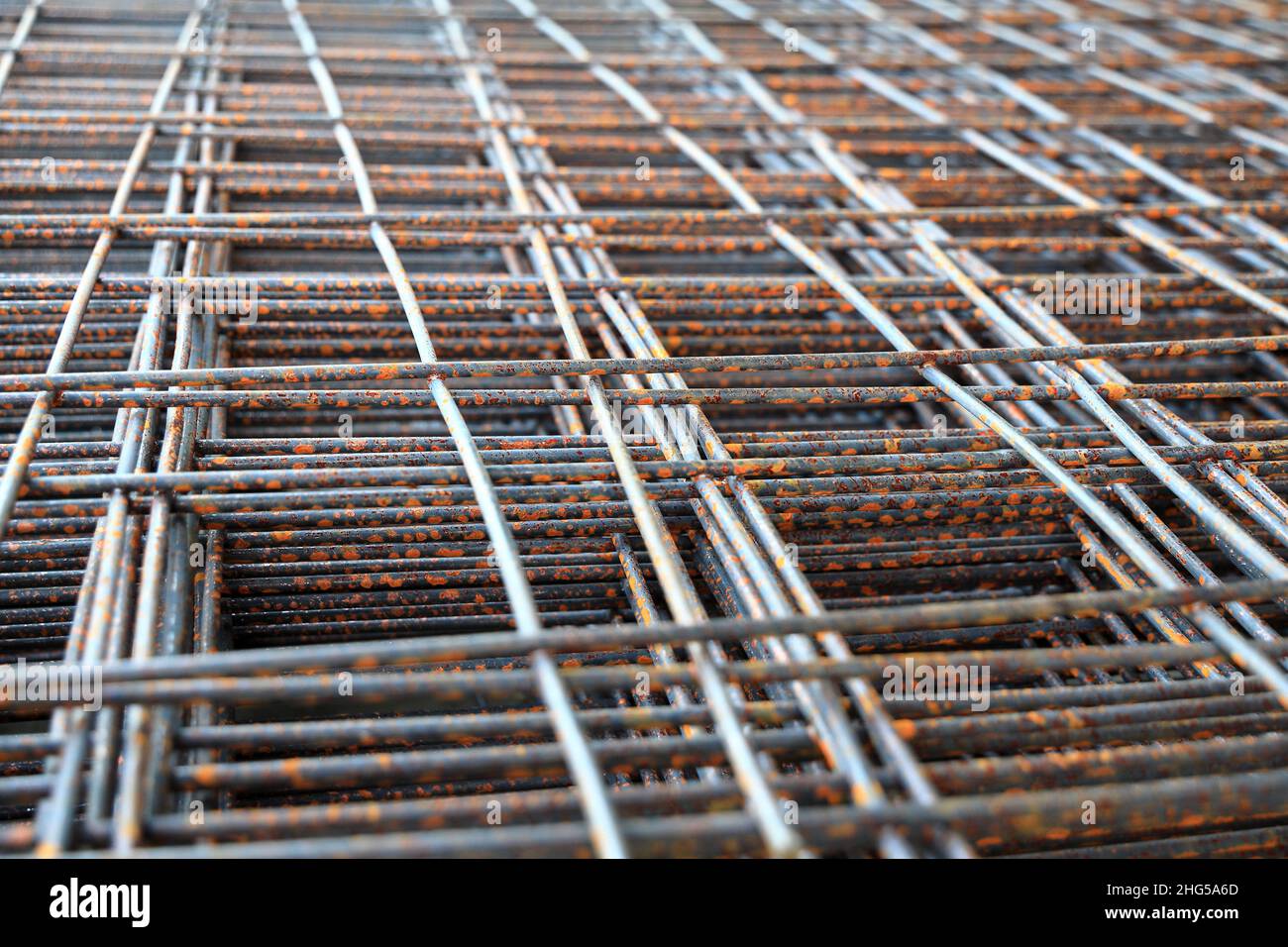 Pile Footing Rebar Steel Rectangle Pattern Stock Photo 716043415