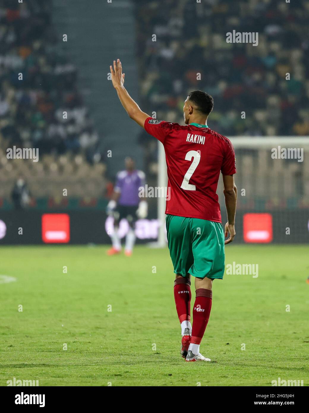 YAOUNDE, CAMEROON - JANUARY 18: Achraf Hakimi of Morocco during the