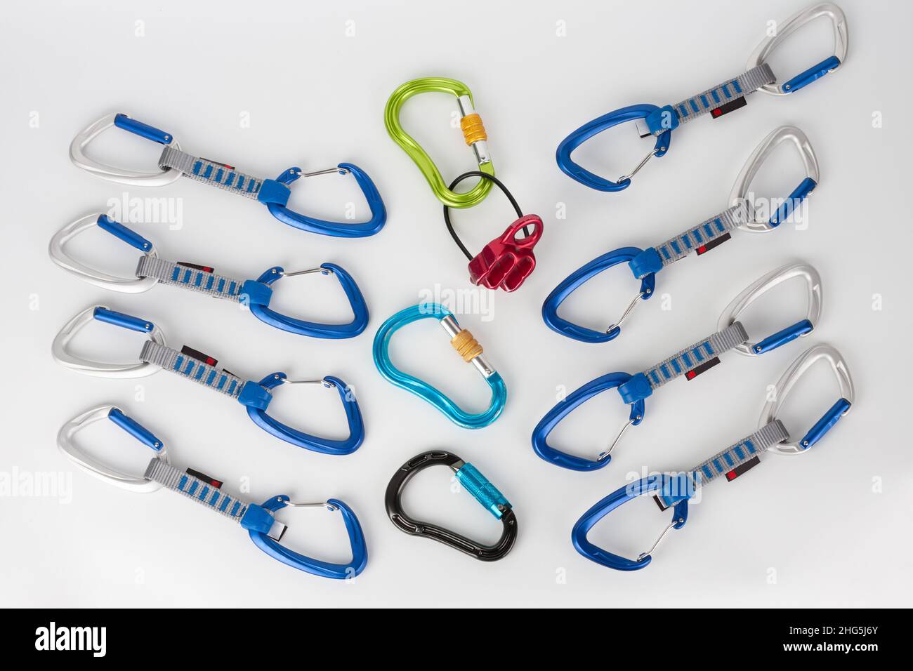 Carabiners with screw lock, with automatic twist lock, with straight