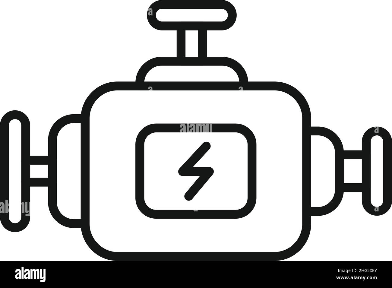Check motor icon outline vector. Car inspection. Automobile service ...