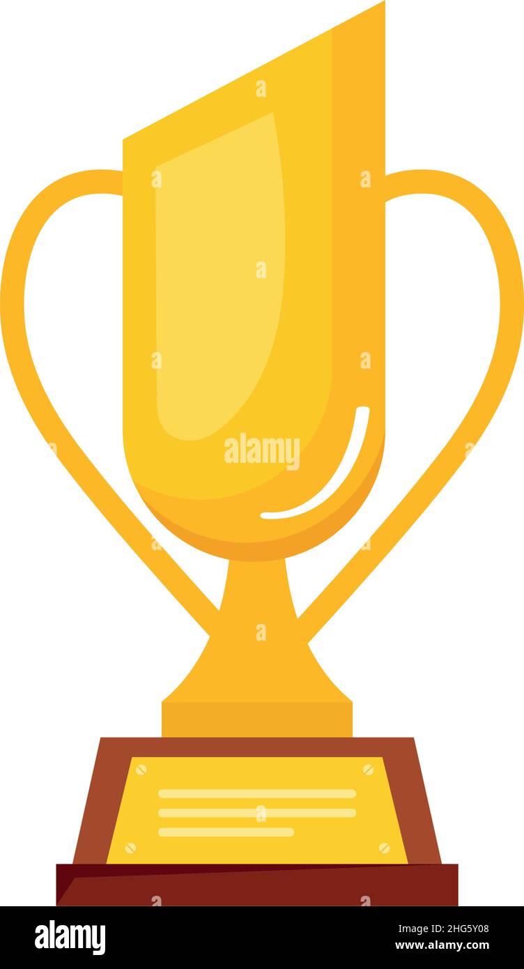 Golden trophy cup wooden Stock Vector Images - Alamy