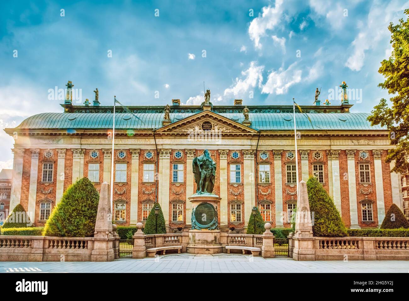 The House of Nobility - Riddarhuset in Stockholm, Sweden. Stock Photo