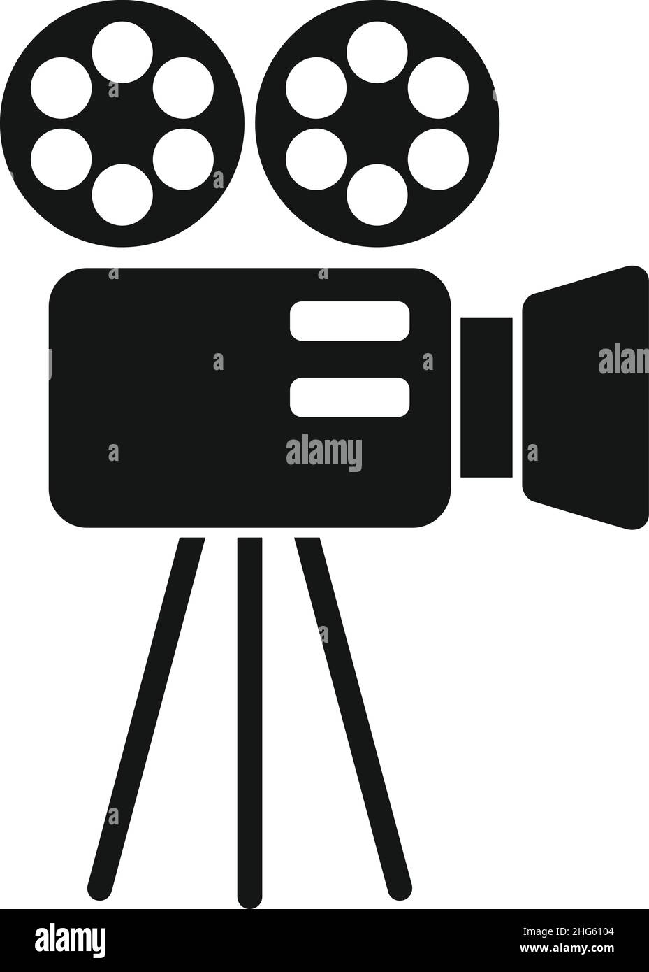 Cinematography camera icon simple vector. Video film. Festival frame ...