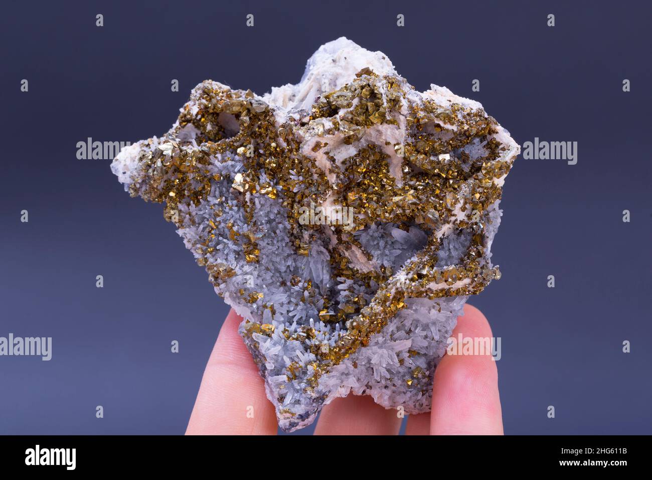 pyrite mineral specimen stone rock geology gem crystal Stock Photo - Alamy