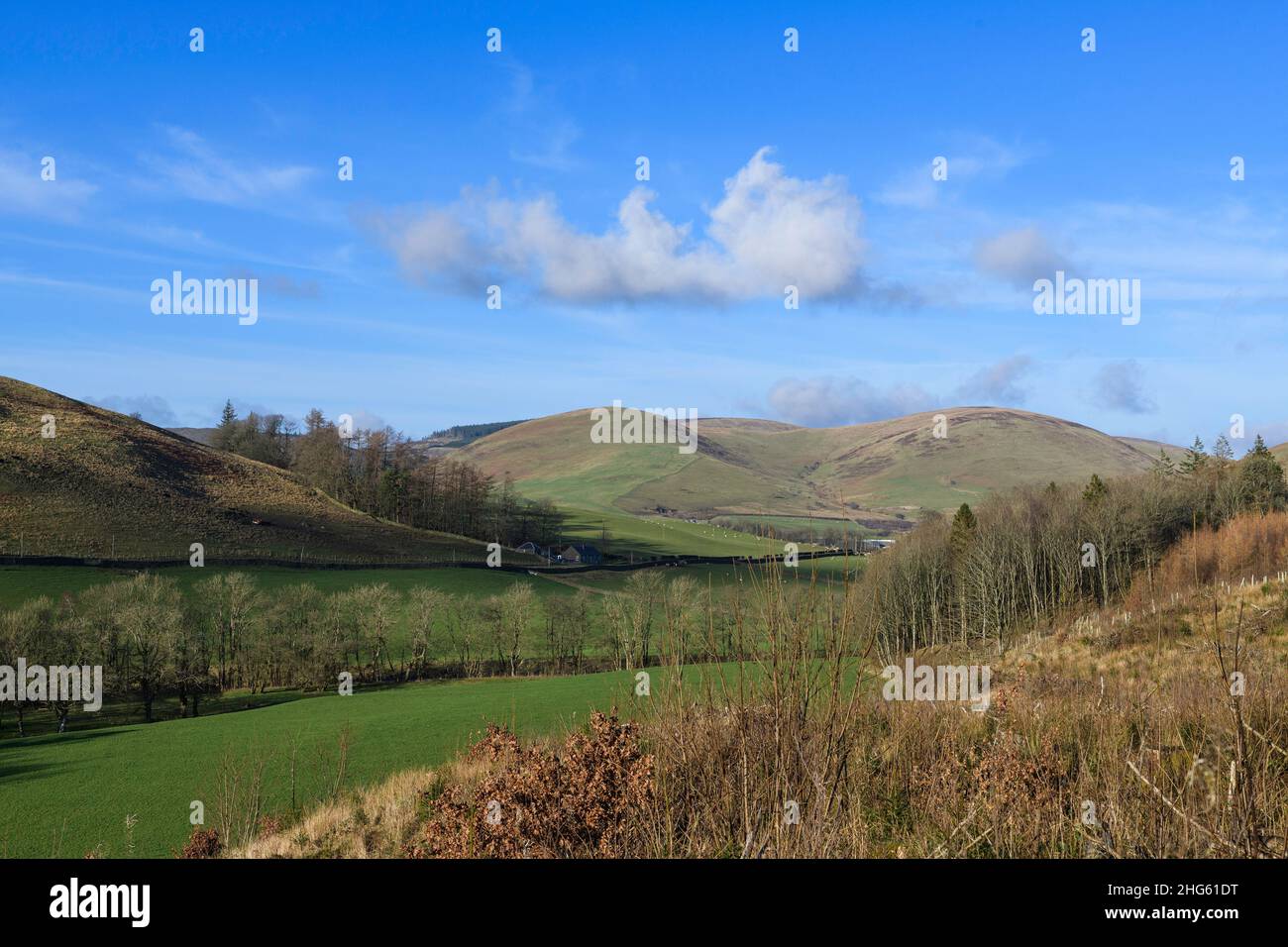Hills near Langholm Dumfries and Galloway Scotland Stock Photo