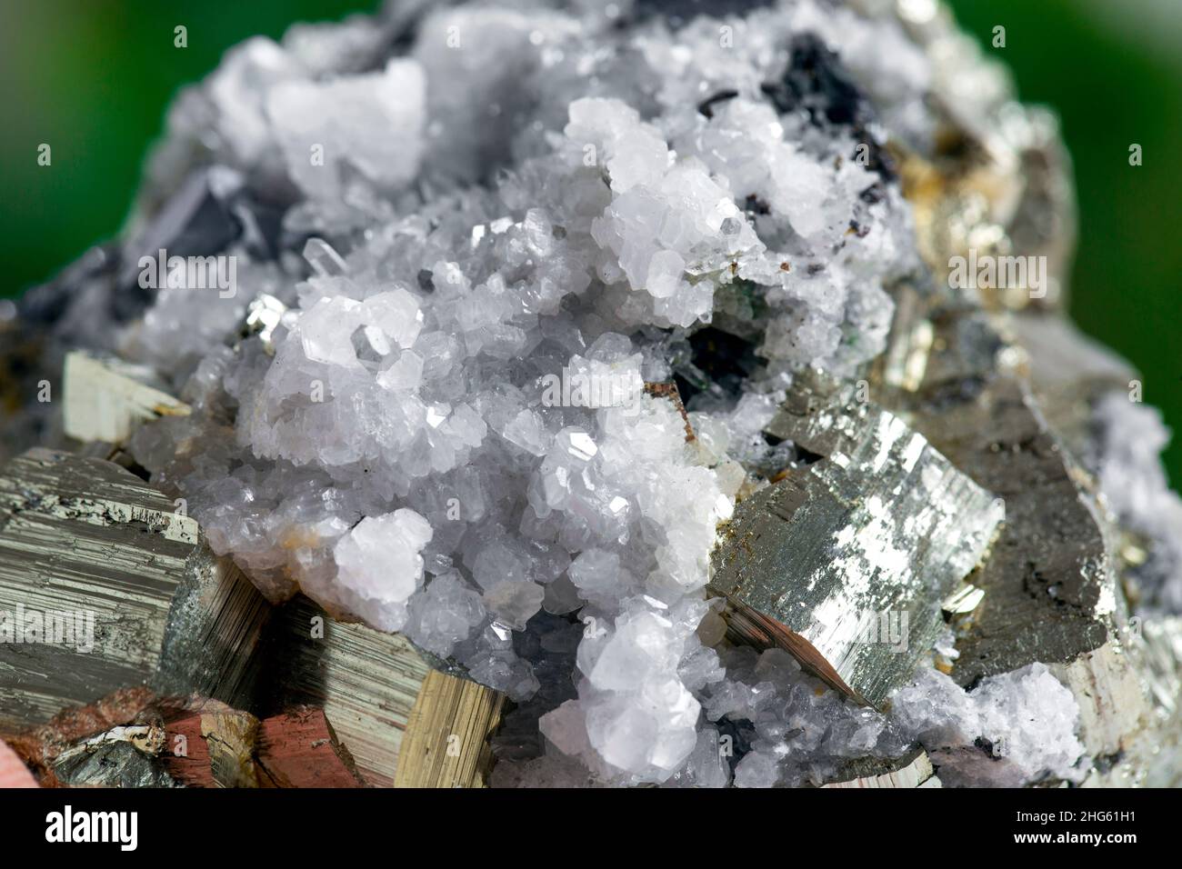 pyrite mineral specimen stone rock geology gem crystal Stock Photo Alamy