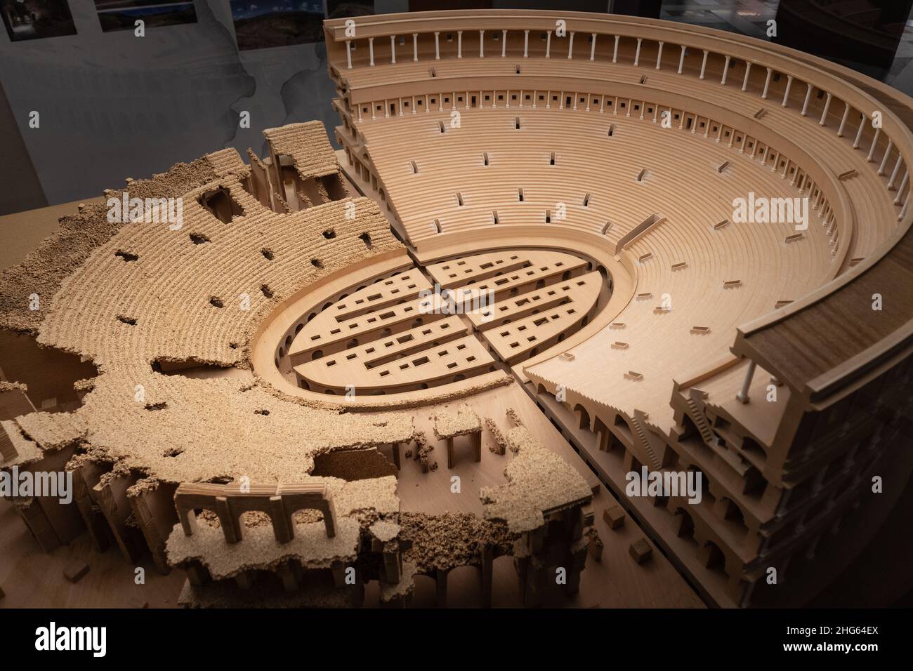 Model of arena in Pompeii Stock Photo - Alamy