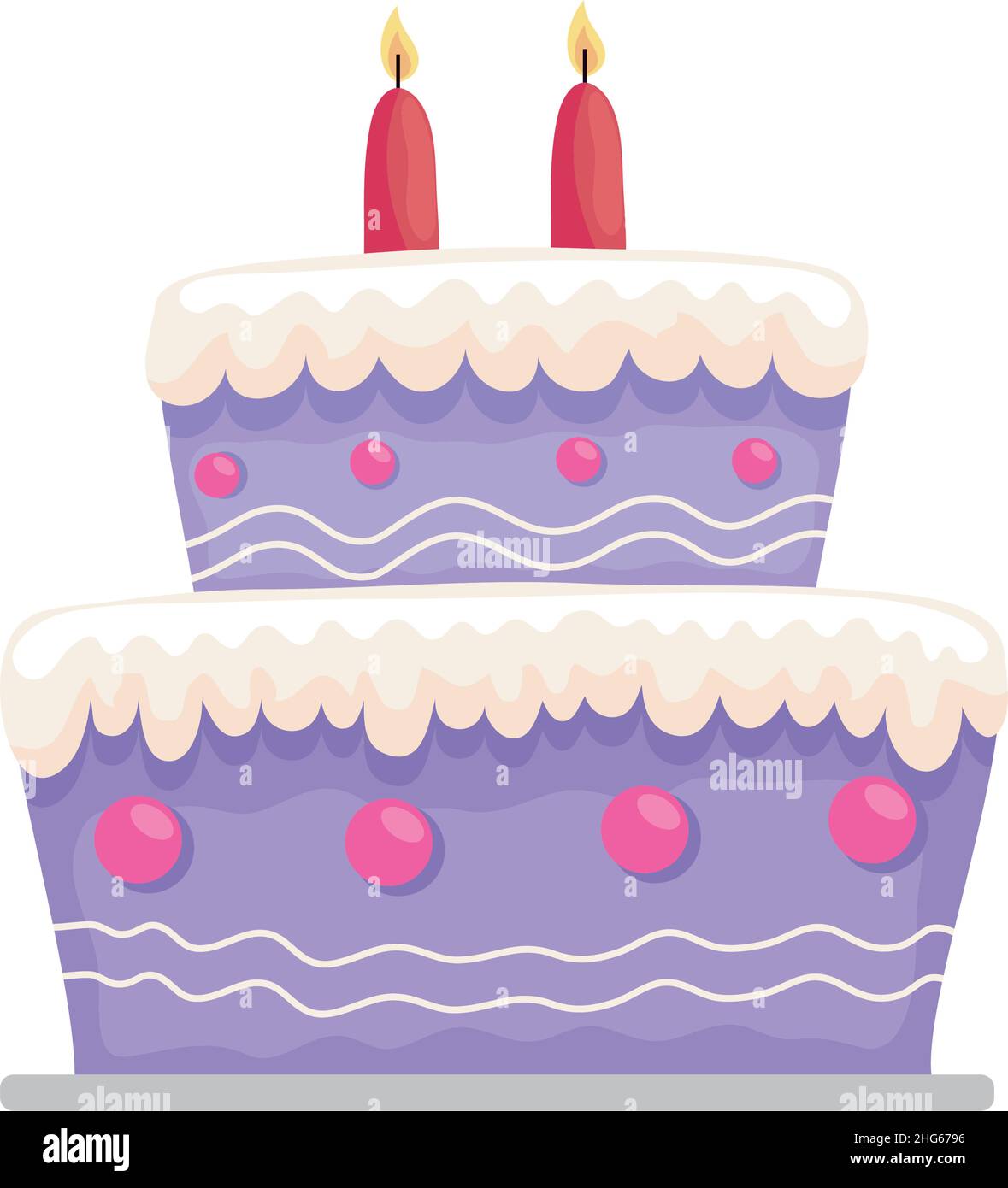 birthday cake delicious Stock Vector Image & Art - Alamy