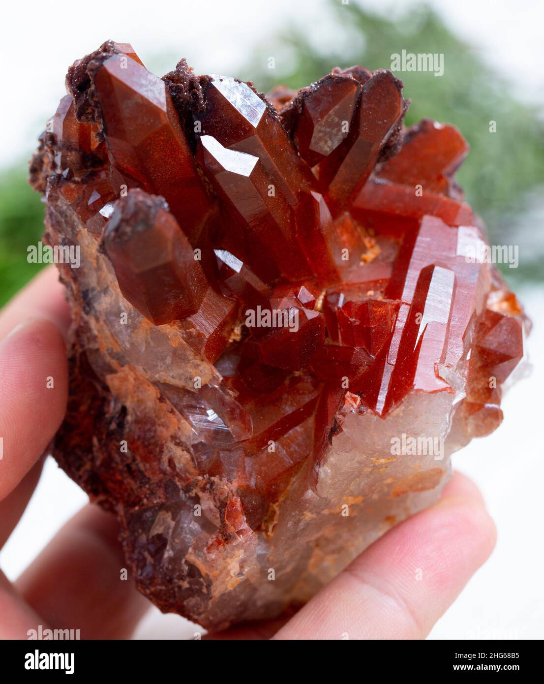 Macro Photo Of Red Gems Stone Quartz On A Background. Closeup Of Texture  Mineral. Stock Photo, Picture and Royalty Free Image. Image 142302909.