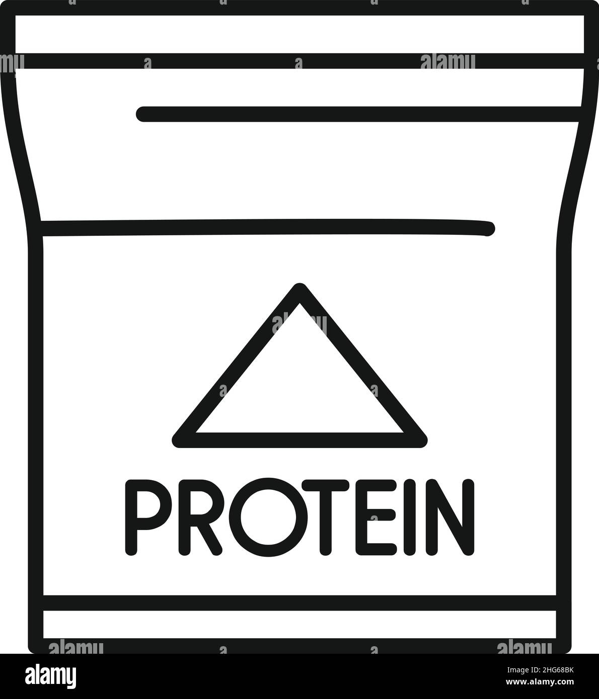 Creatine nutrition icon outline vector. Sport supplement. Protein ...