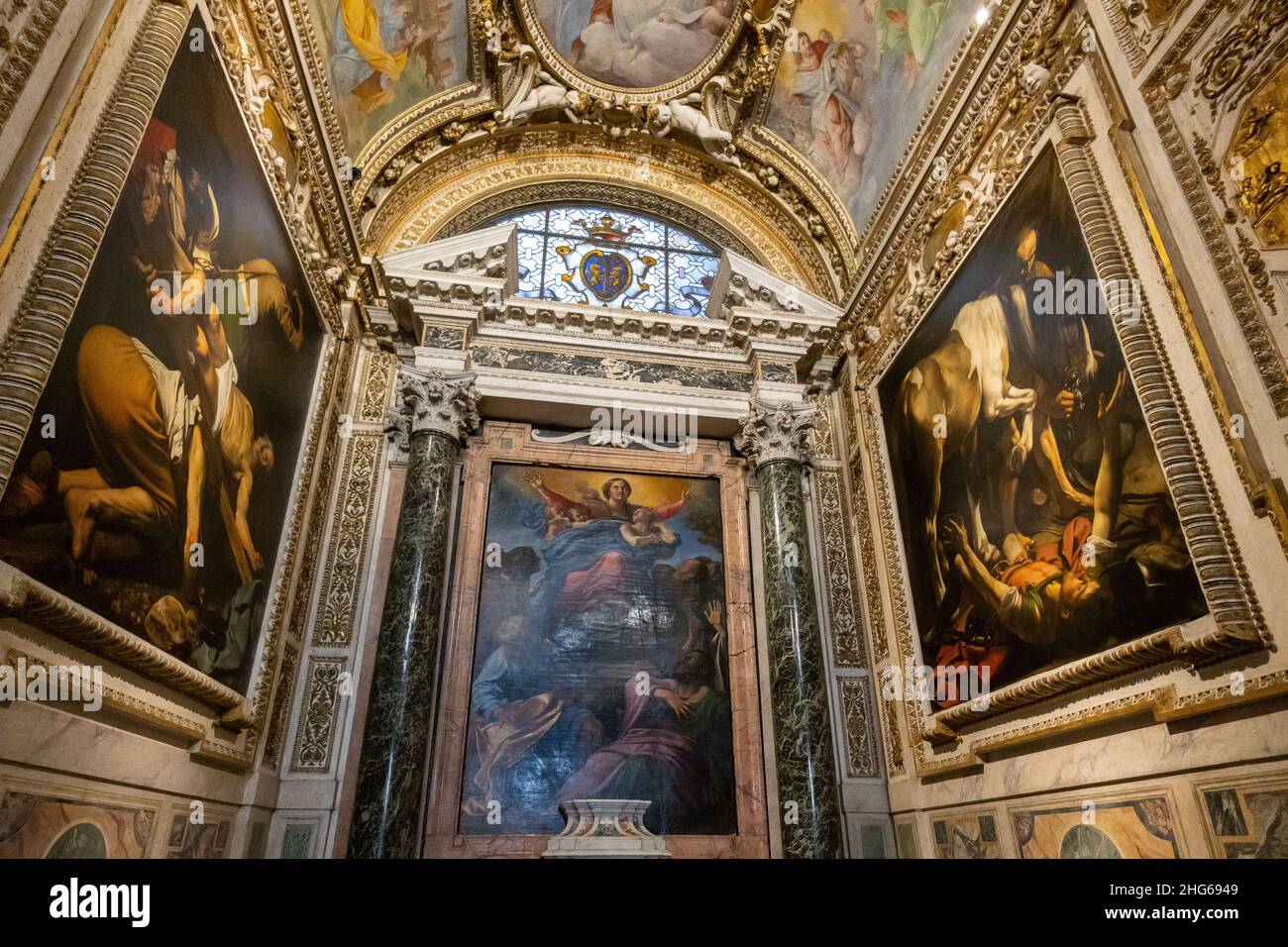 The new Cerasi Chapel was designed between 1600 and 1601, and it was