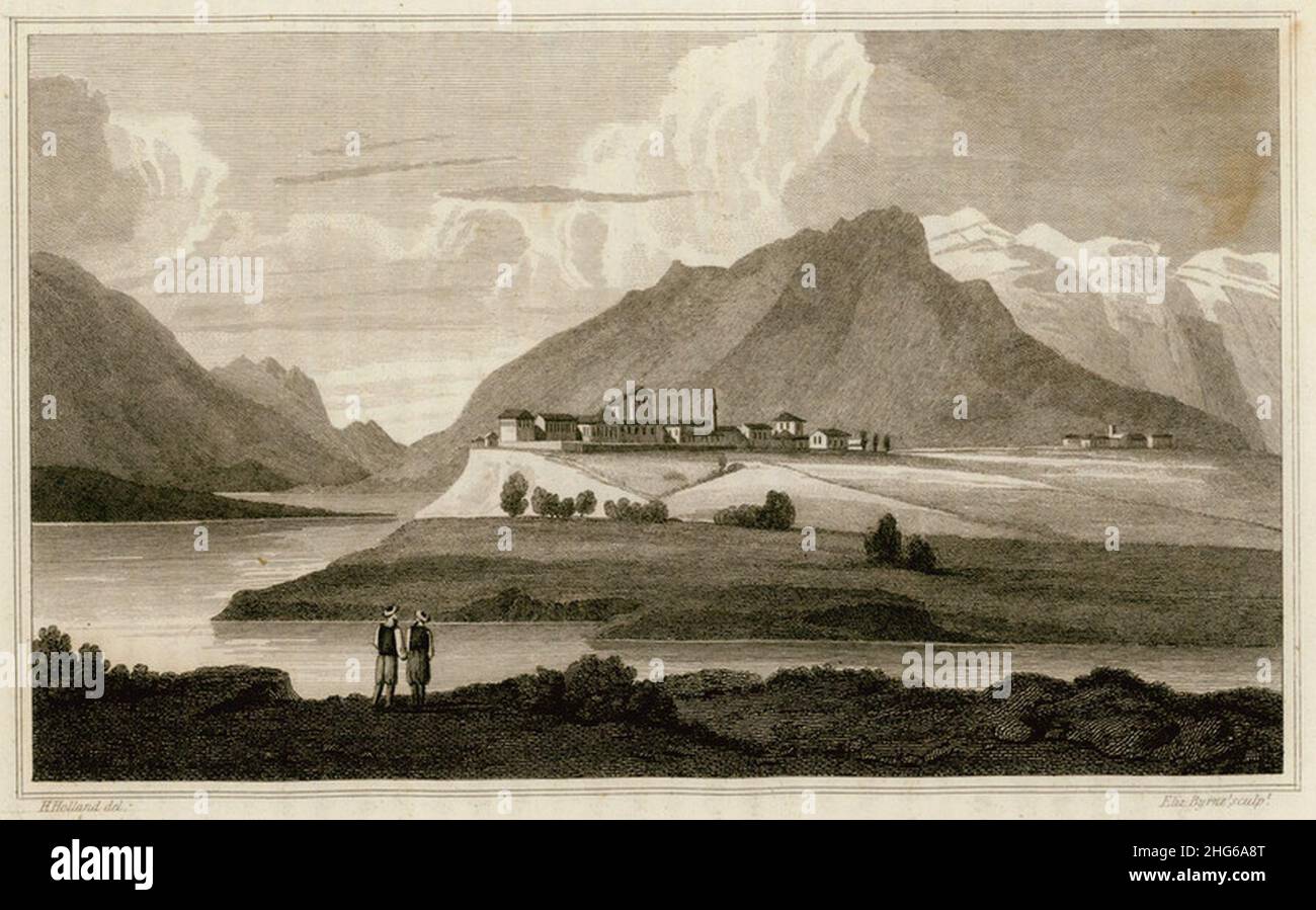 Seraglio of Tepeleni - Holland Sir Henry - 1815. Stock Photo