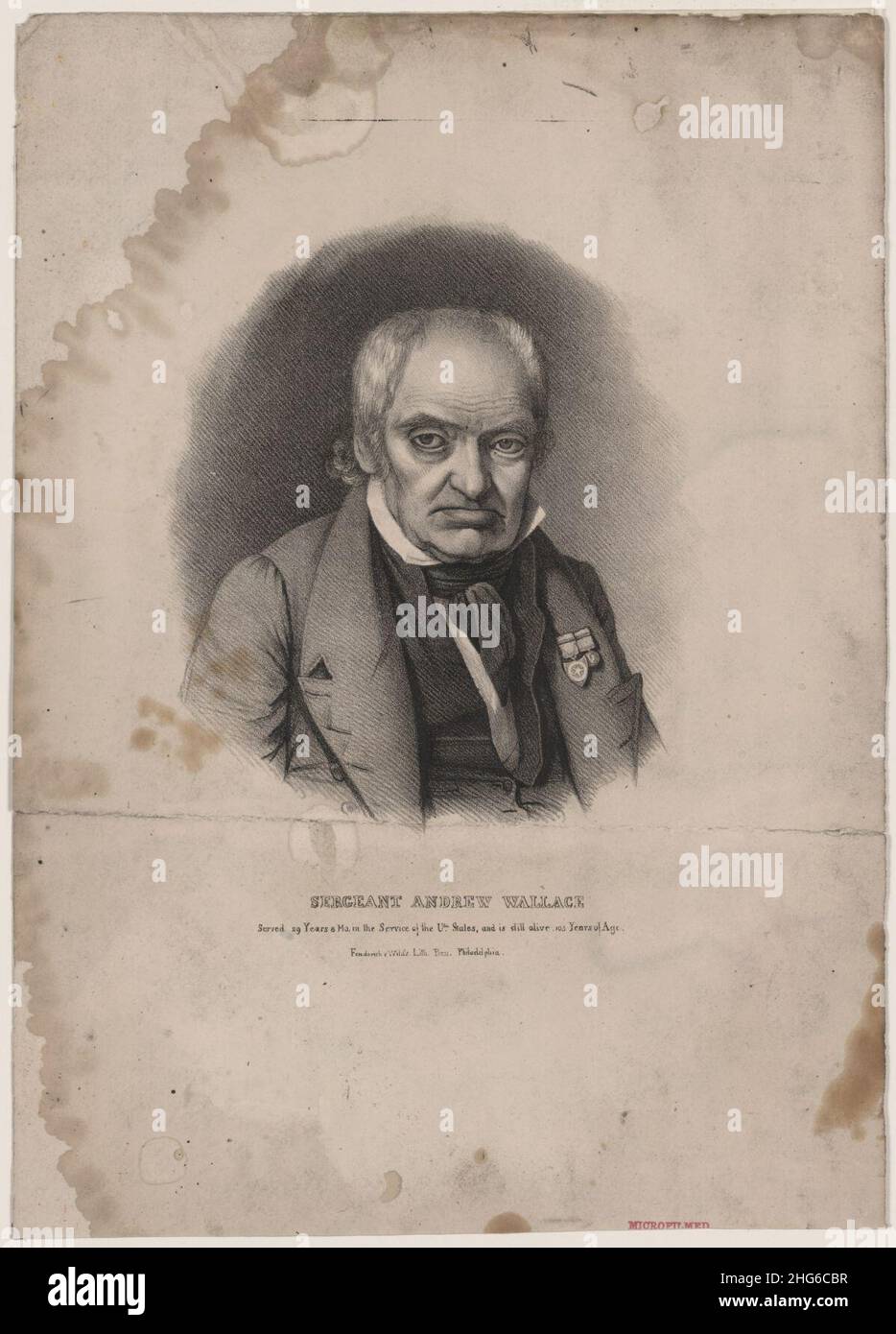 Sergeant Andrew Wallace, served 29 years 8 mo. in the service of the