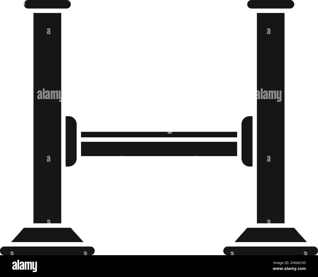 Fix car lift icon simple vector. Auto garage. Repair vehicle Stock ...