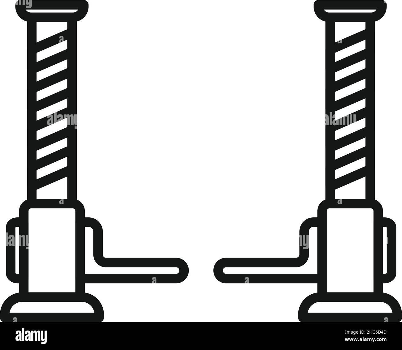 Hydraulic ramp Stock Vector Images - Alamy