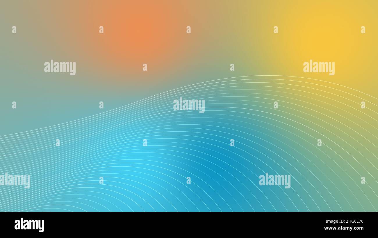 Abstract multicolored background with visual illusion and Connected dots and lines on move. Stock Photo