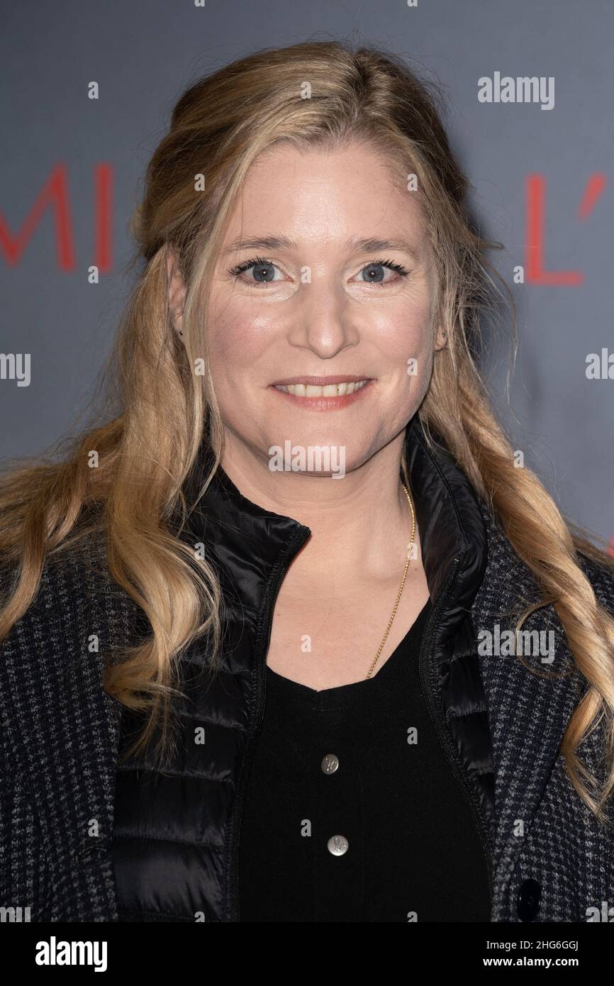 Natacha Regnier attends the L Ennemi premiere at Gaumont Champs Elysees
