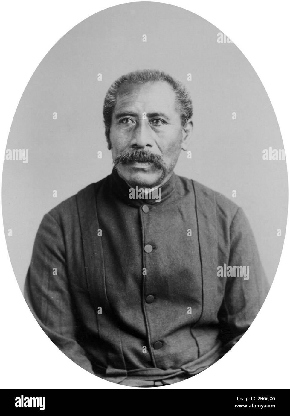 Seu Manu, Chief of Apia, Samoa, ca 1890s. Stock Photo