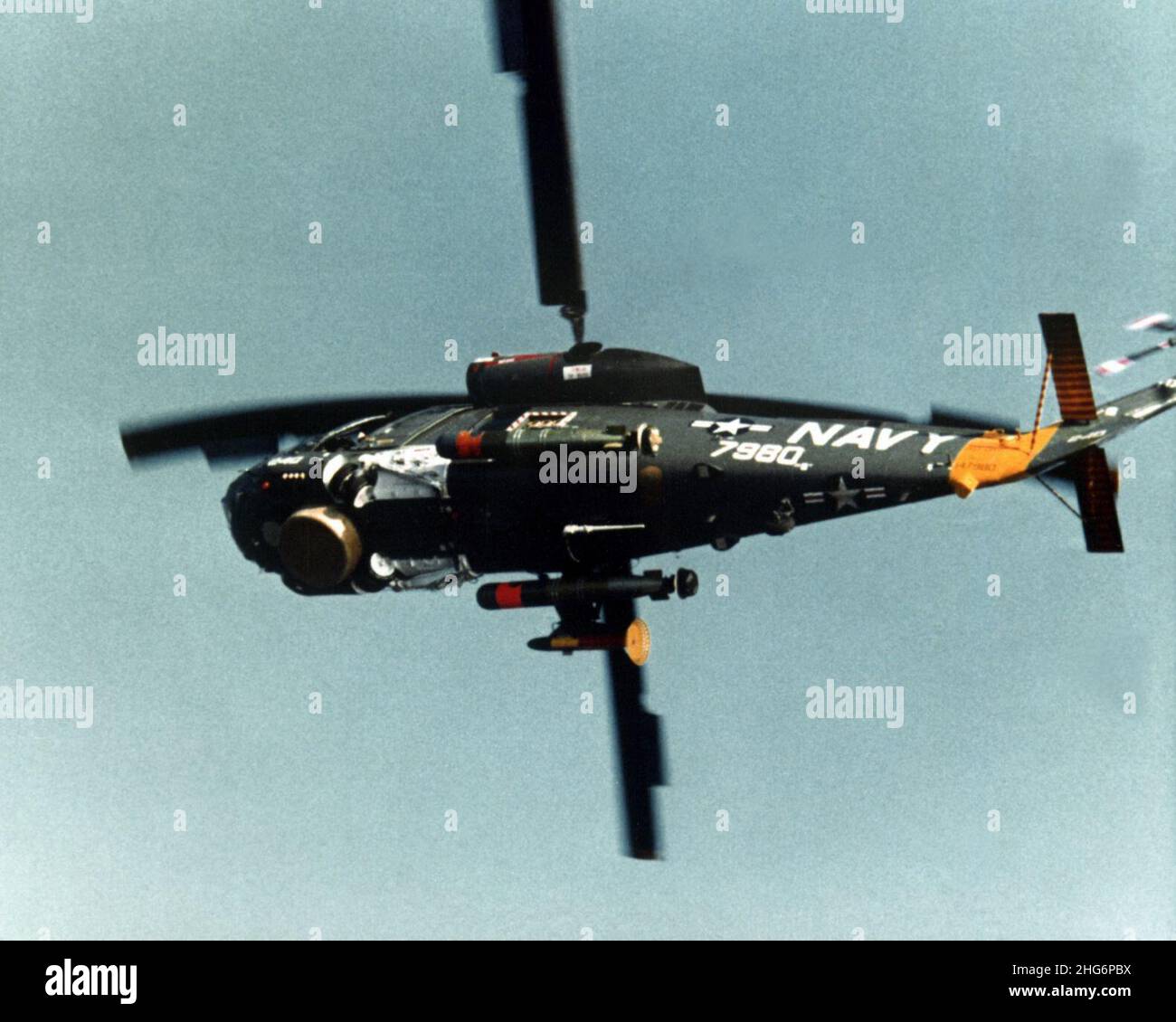 SH-2F bottom view in 1982 Stock Photo - Alamy