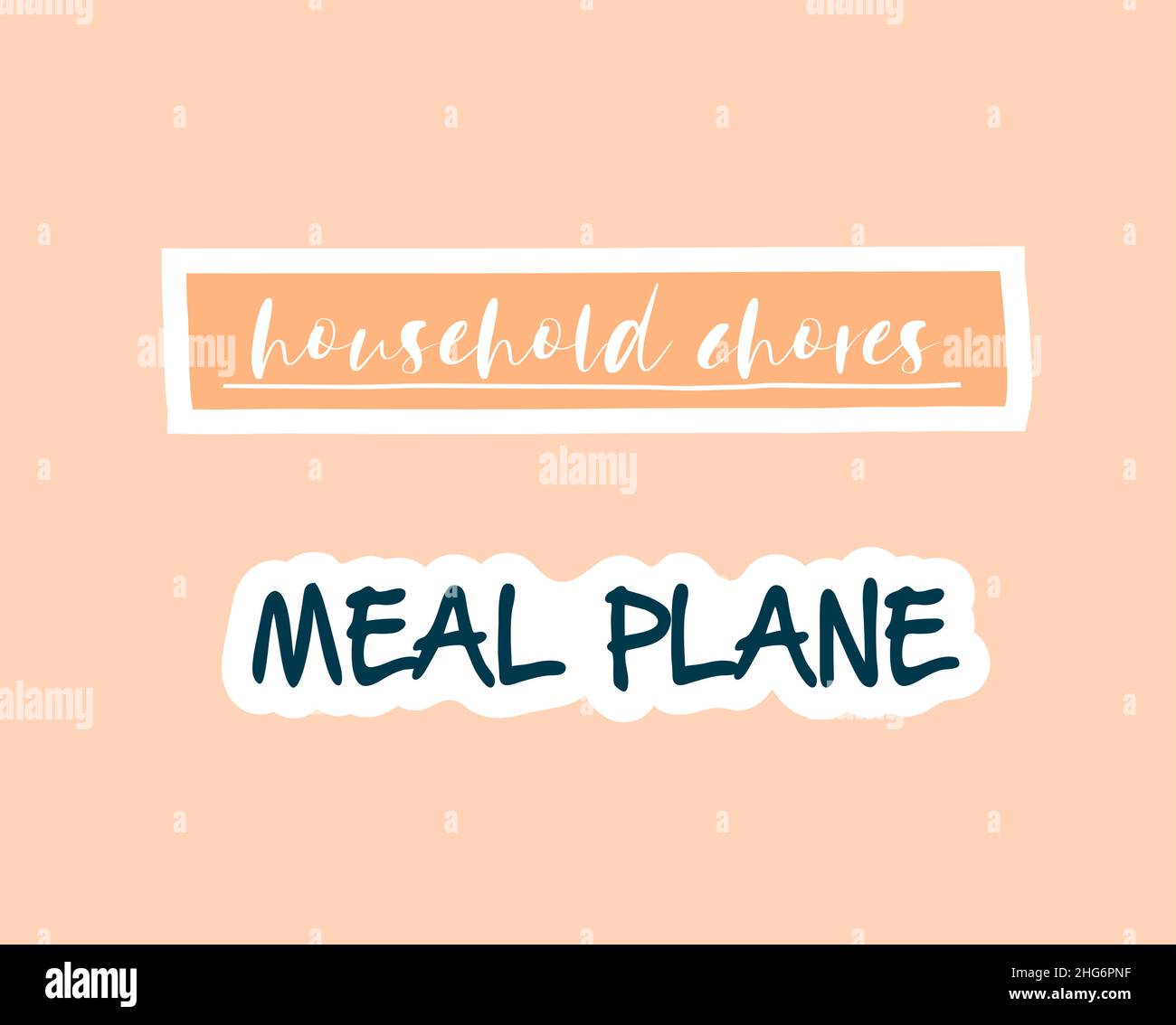 Planner or diary decorating element Stock Vector