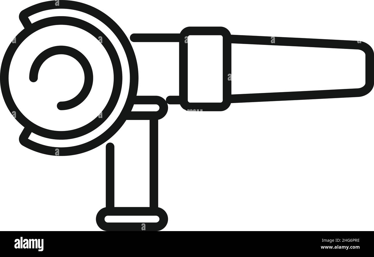 Grinder machine icon outline vector. Saw tool. Angle cutter Stock Vector