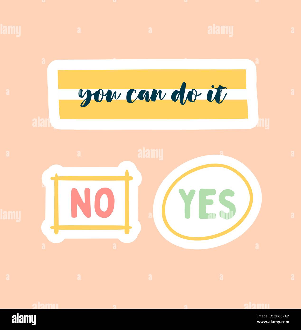 Planner or diary decorating element Stock Vector