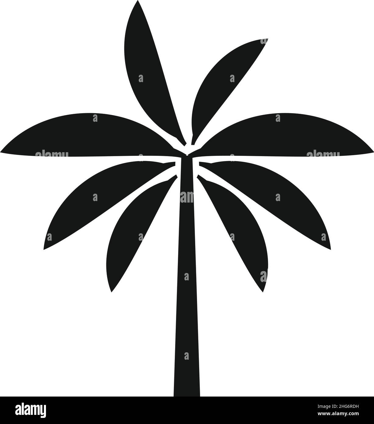 Forest palm icon simple vector. Exotic tree. Coconut palm Stock Vector ...