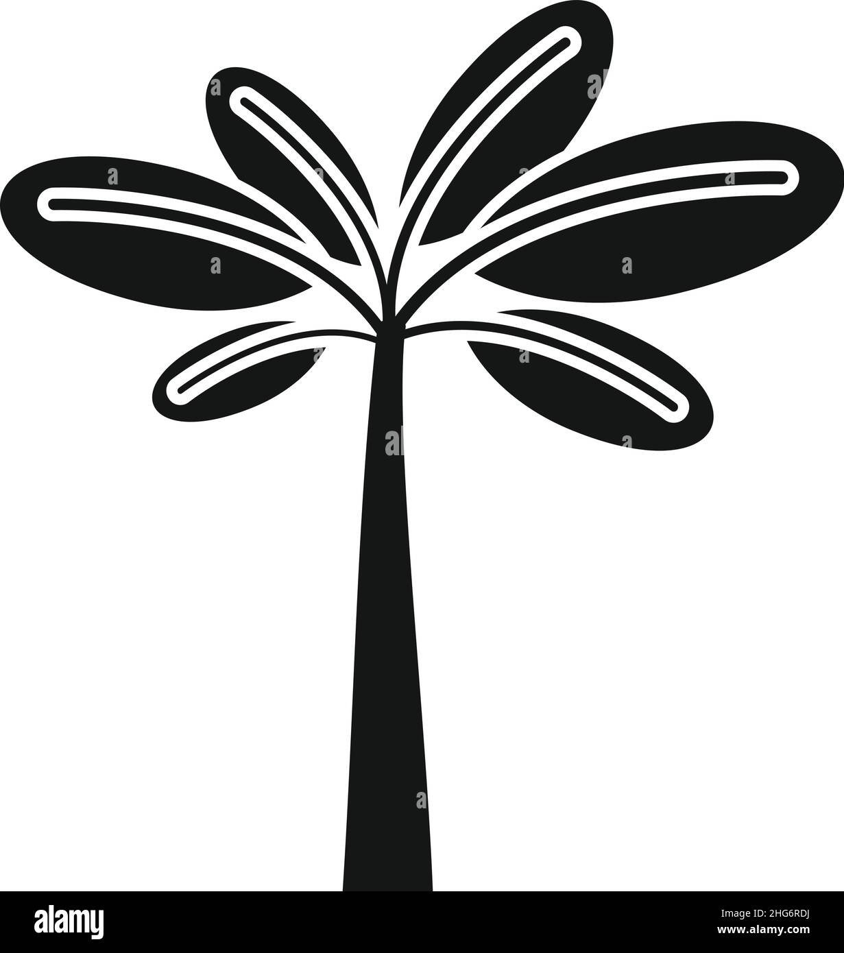 Exotic palm icon simple vector. Coconut tree. Tropic plant Stock Vector ...